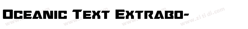 Oceanic Text Extrabo字体转换